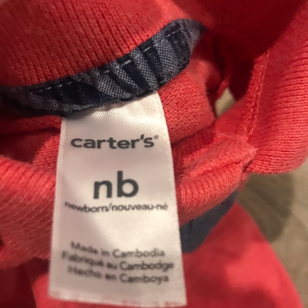🌟5 for $20🌟 Newborn Boy Collared Romper - Picture 3 of 4